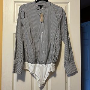 NWT JCREW button down mandarin collared shirt size 12